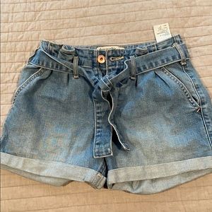 Abercrombie Kids MIDI Paperbag Denim Shorts